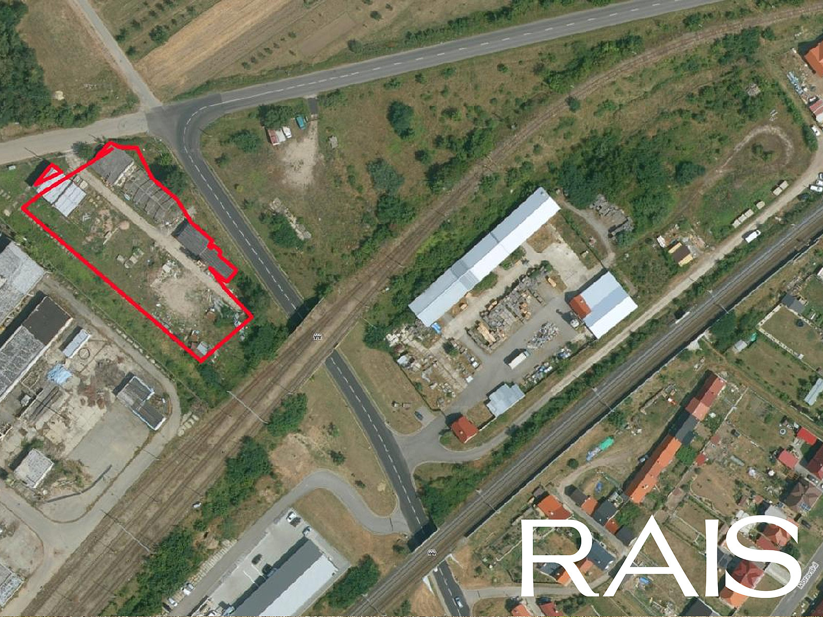 Prodej komerční parcely o výměře 3 646 m2 — RAIS